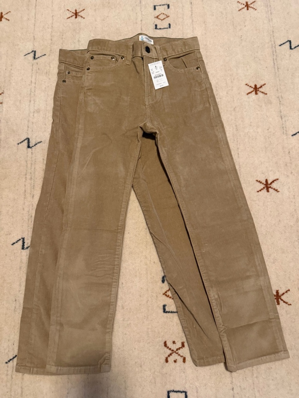 NWT Boys Crewcuts corduroy pants, size 8.